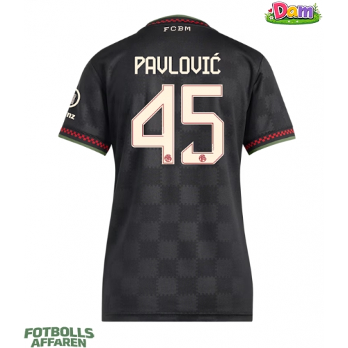 Bayern Munich Aleksandar Pavlovic #45 Tredje Tröja Kvinnor 2025-26 Kortärmad